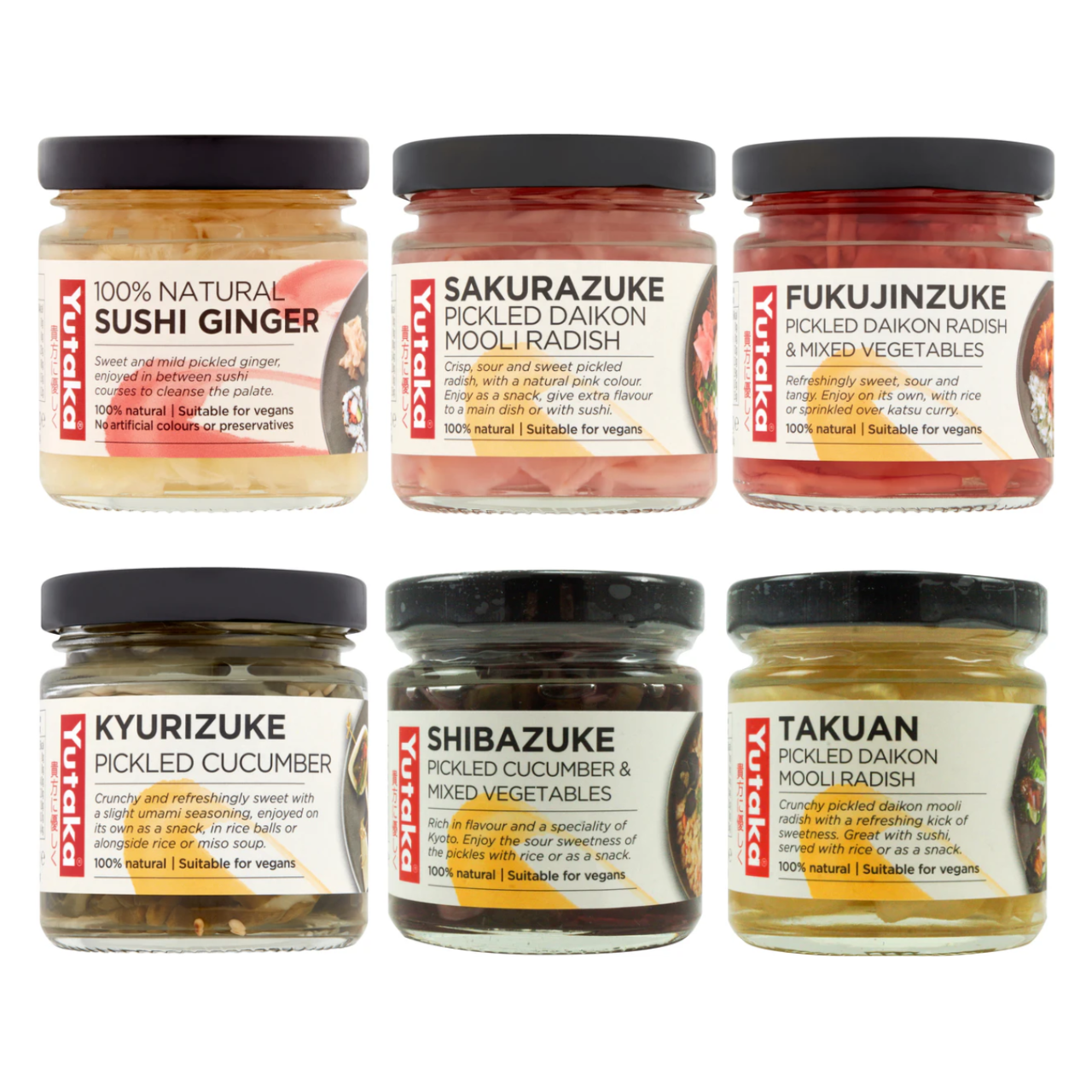 【Bundle】 Yutaka Pickled Vegetable Assortment (6 Flavours)