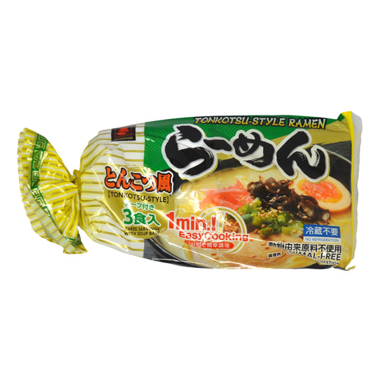Miyakoichi Ramen with Tonkotsu Style Soup 3pc (618g)