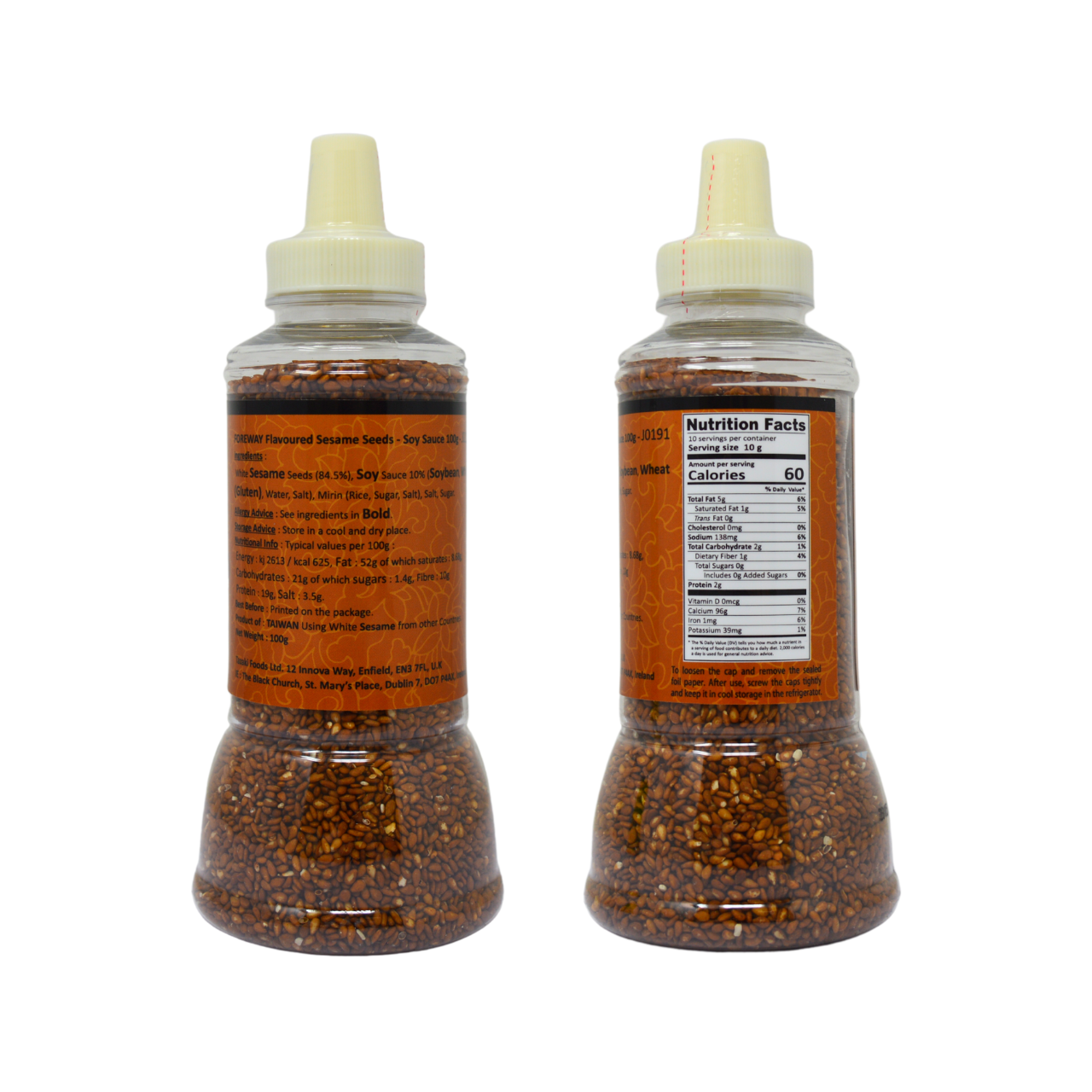 Foreway Flavoured Sesame Seeds - Soy Sauce 100g