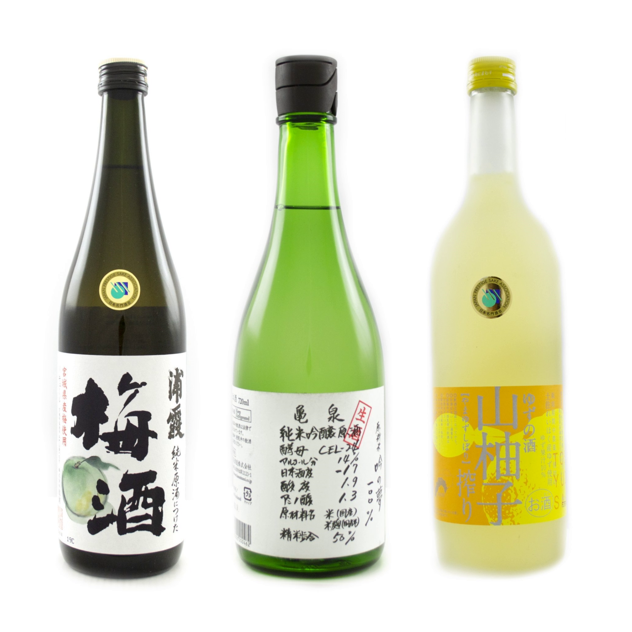 【Bundle】Sake Mixed Bottles F - Yutaka Shop Tasting Set Premium - Taste 3 types of sake 720ml