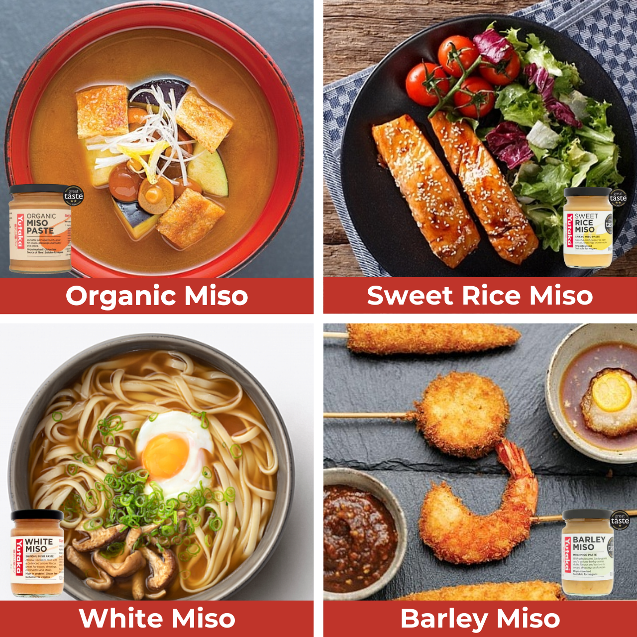 【Bundle】 Yutaka Miso Assortment (4 Flavours)