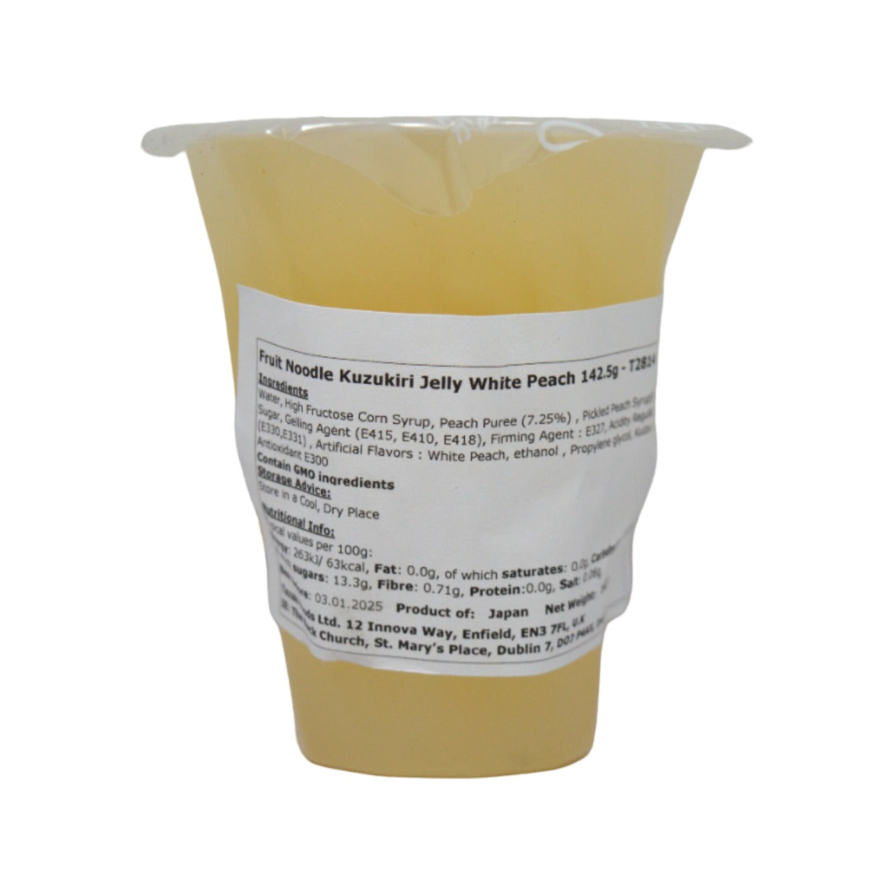 大原くずきり麺 フルーツゼリー 白桃 142.5g