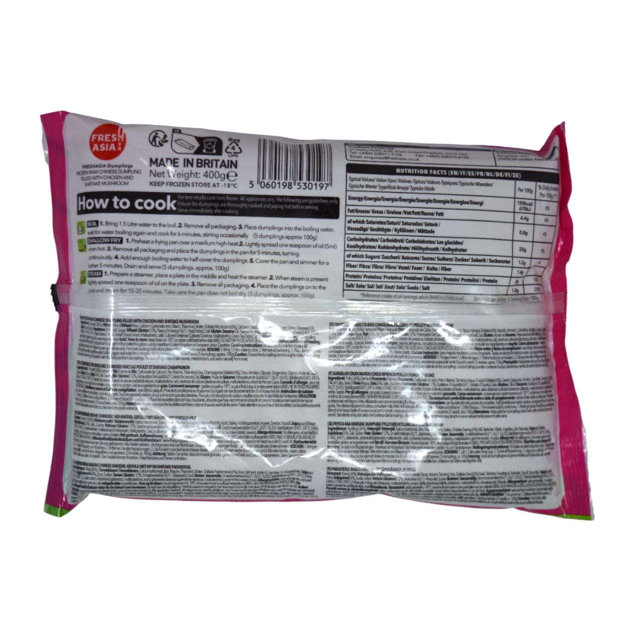 FRESHASIA CHICKEN & MUSHROOM DUMPLINGS