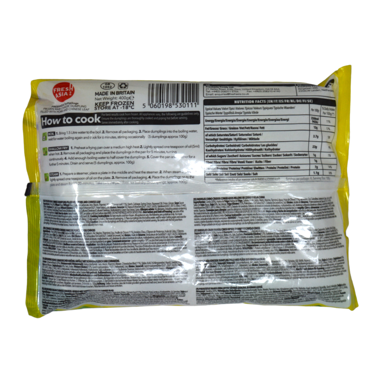 FRESHASIA 冷凍餃子(豚肉 & 白菜)