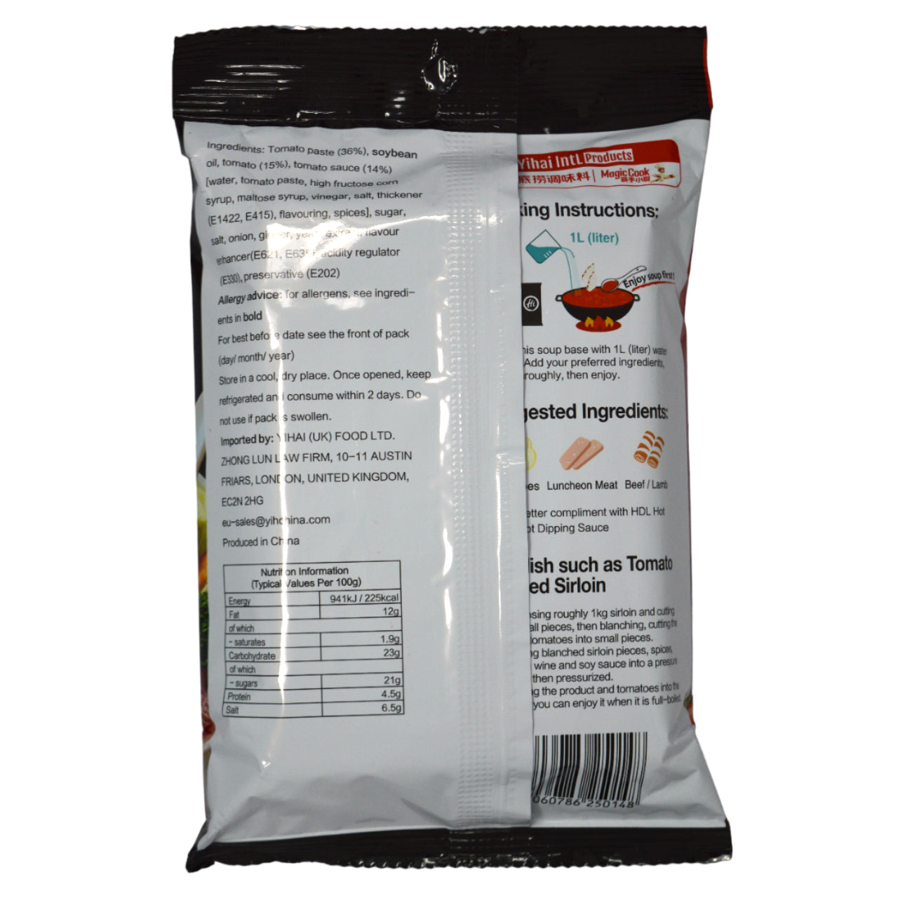 HAIDILAO HOTPOT BASE - TOMATO FLAVOUR 200G