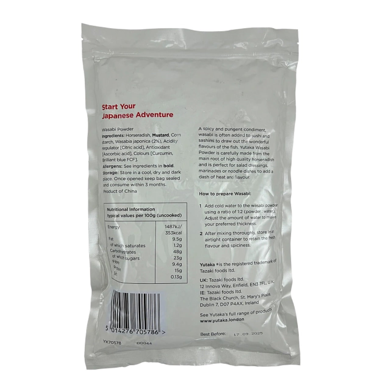 Yutaka Wasabi Powder 1kg