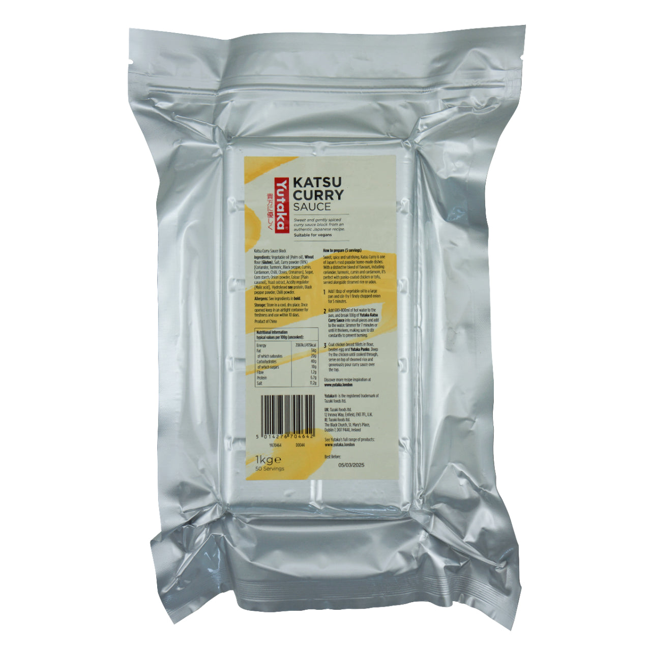 Yutaka Katsu Curry Sauce Japanese Style Curry 1kg