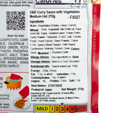 Load image into Gallery viewer, S&amp;B  Curry Sauce with Vegetables Medium Hot 210g
