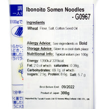 Load image into Gallery viewer, Ibonoito Somen - Wheat Noodles 300g
