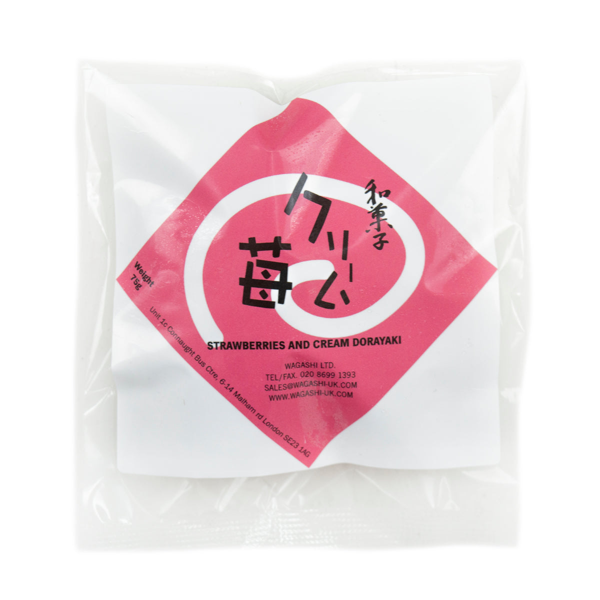 Wagashi Strawberries & Cream Dorayaki 75g Yutaka Shop Online
