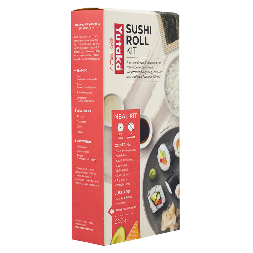 Yutaka Sushi Roll Kit (Rice, Nori, Wasabi & More) 260g Total