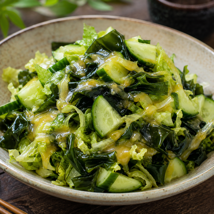 Japanese Wakame Seaweed Salad Recipe with Yuzu Miso Dressing