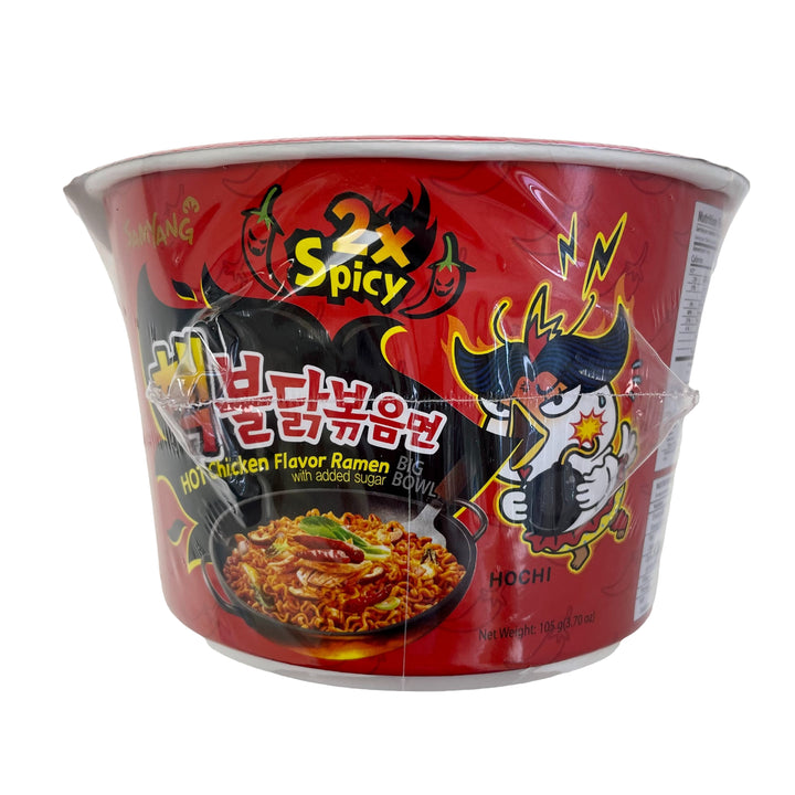 Samyang Buldak Hot Chicken Flavour Ramen 2xSpicy Big Bowl 105g * Best Before Date: 23/10/2026