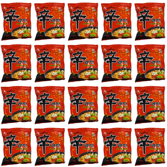 NONGSHIM SHIN RAMYUN NOODLE(HOT & SPICY)* 120G x 20