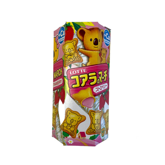 Lotte Koala's March Biscuit - Strawberry Flavour Filling 37g