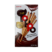 Load image into Gallery viewer, Lotte Toppo Double Chocolate Sticks With Vanilla 40g
