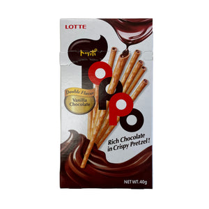 Lotte Toppo Double Chocolate Sticks With Vanilla 40g