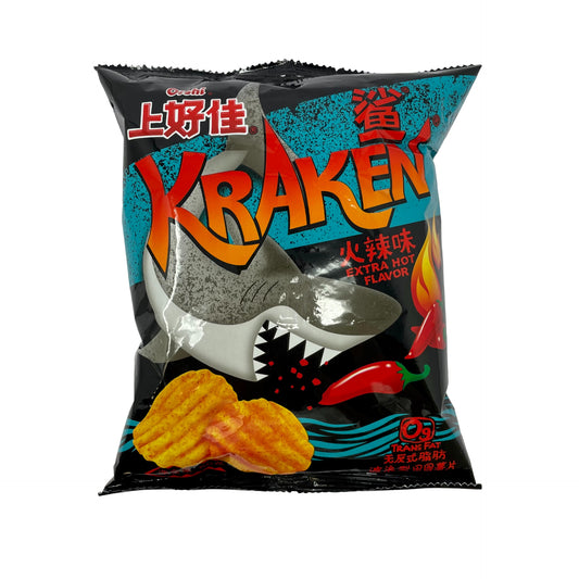 Oishi Kraken Potato Chips - Extra Hot 60g