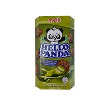 Load image into Gallery viewer, Meiji Hello Panda Matcha Green Tea Filling Biscuits 50g
