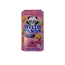 Load image into Gallery viewer, Meiji Hello Panda Strawberry Filling Biscuits 50g
