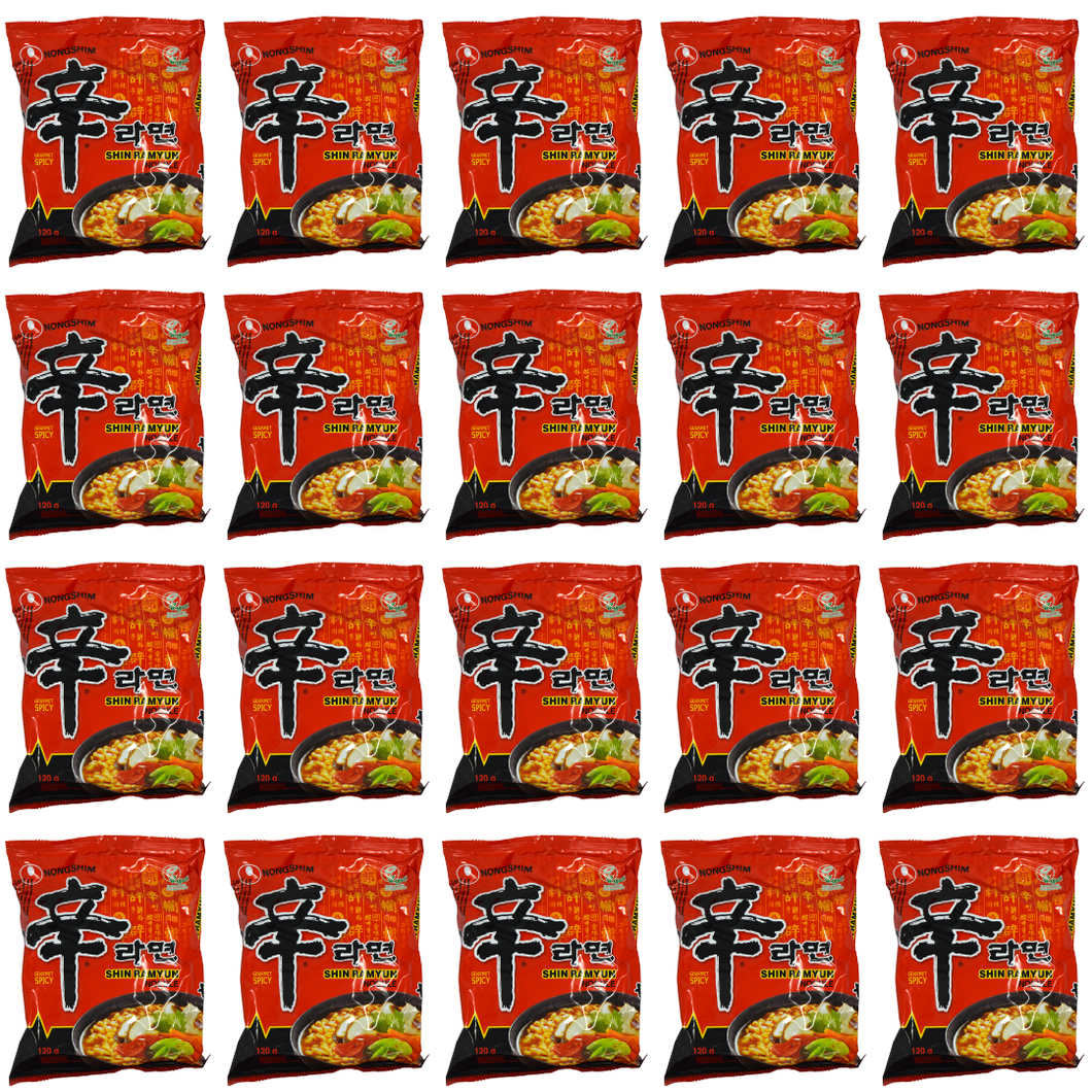 NONGSHIM SHIN RAMYUN NOODLE(HOT & SPICY)* 120G x 20