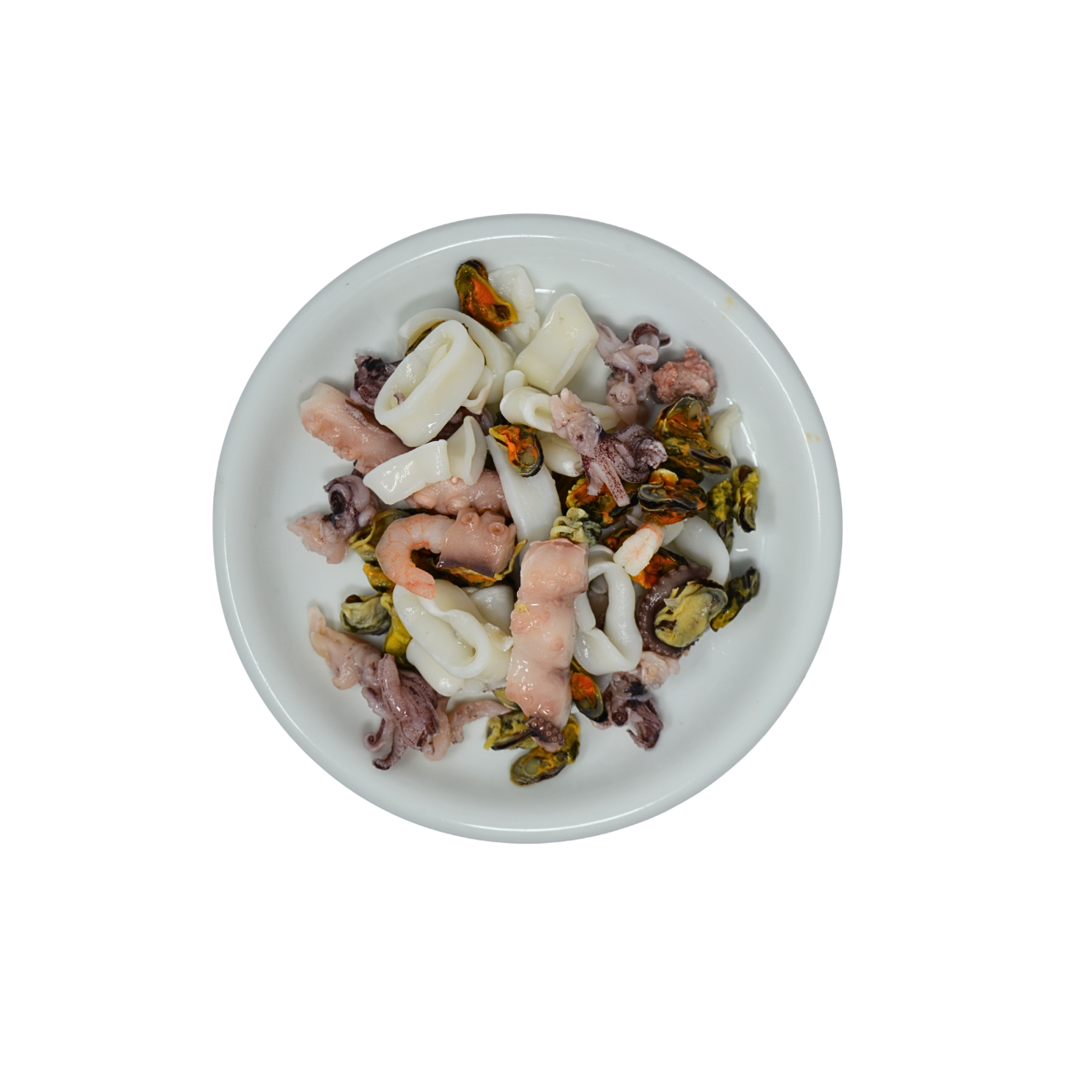 THAI SEAFOOD MIX (SQUID TENT,SQUID RINGS, OCT. SLICES, MUSSEL MEAT)(GW 800G)