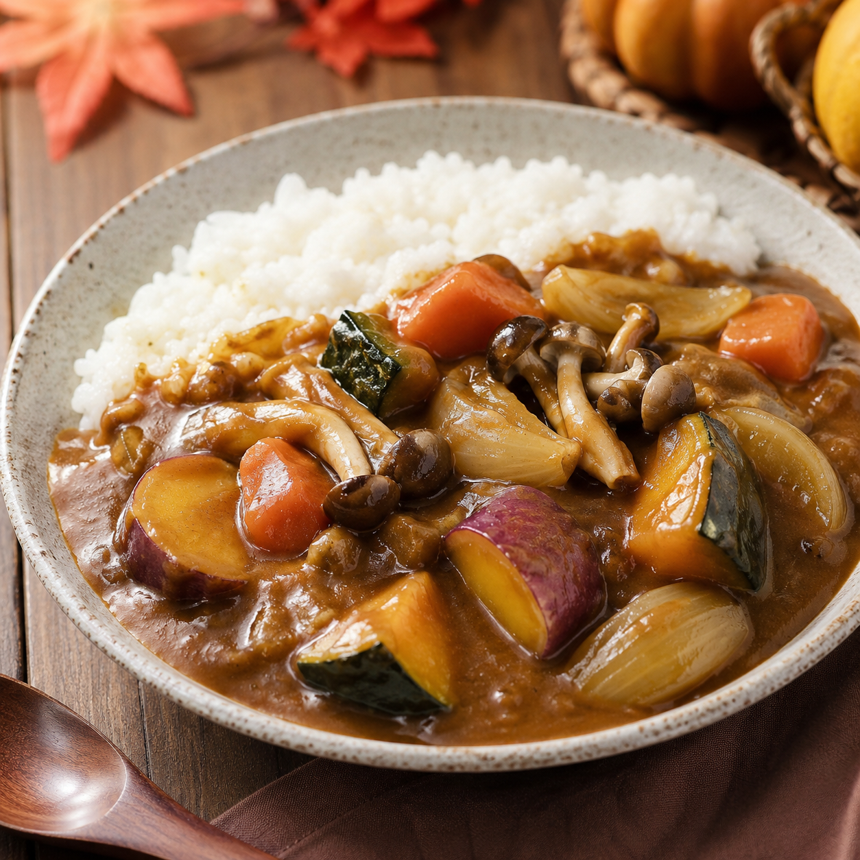Japanese Vegetable Curry Recipe with Autumn Vegetables