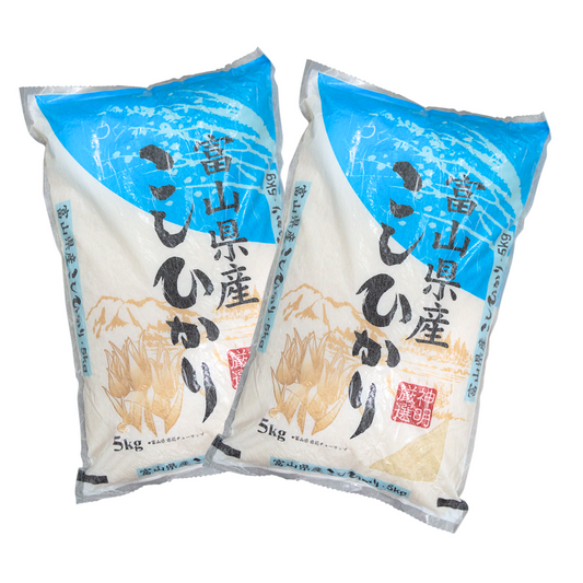 【Bundle】 Toyama Koshihikari Rice 5kg (2 Bags)