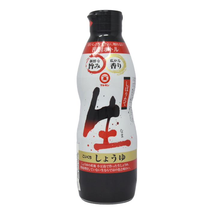マルキン しぼりたて生醬油 450ml