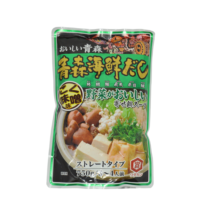 Wadakan Aomori Seafood Yosenabe Hot Pot Miso Soup Base 750ml