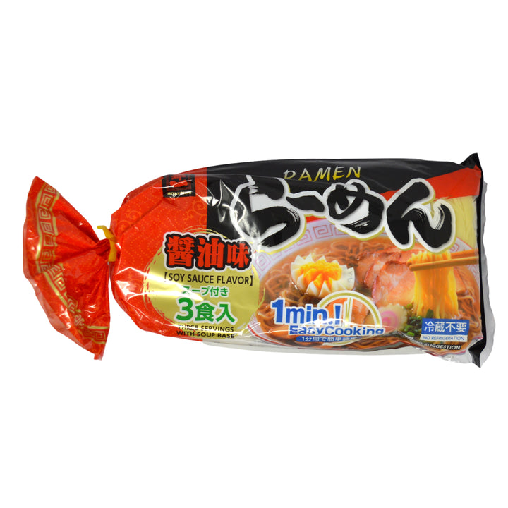 Miyakoichi Ramen with Soysauce Based Soup 3pc (600g)