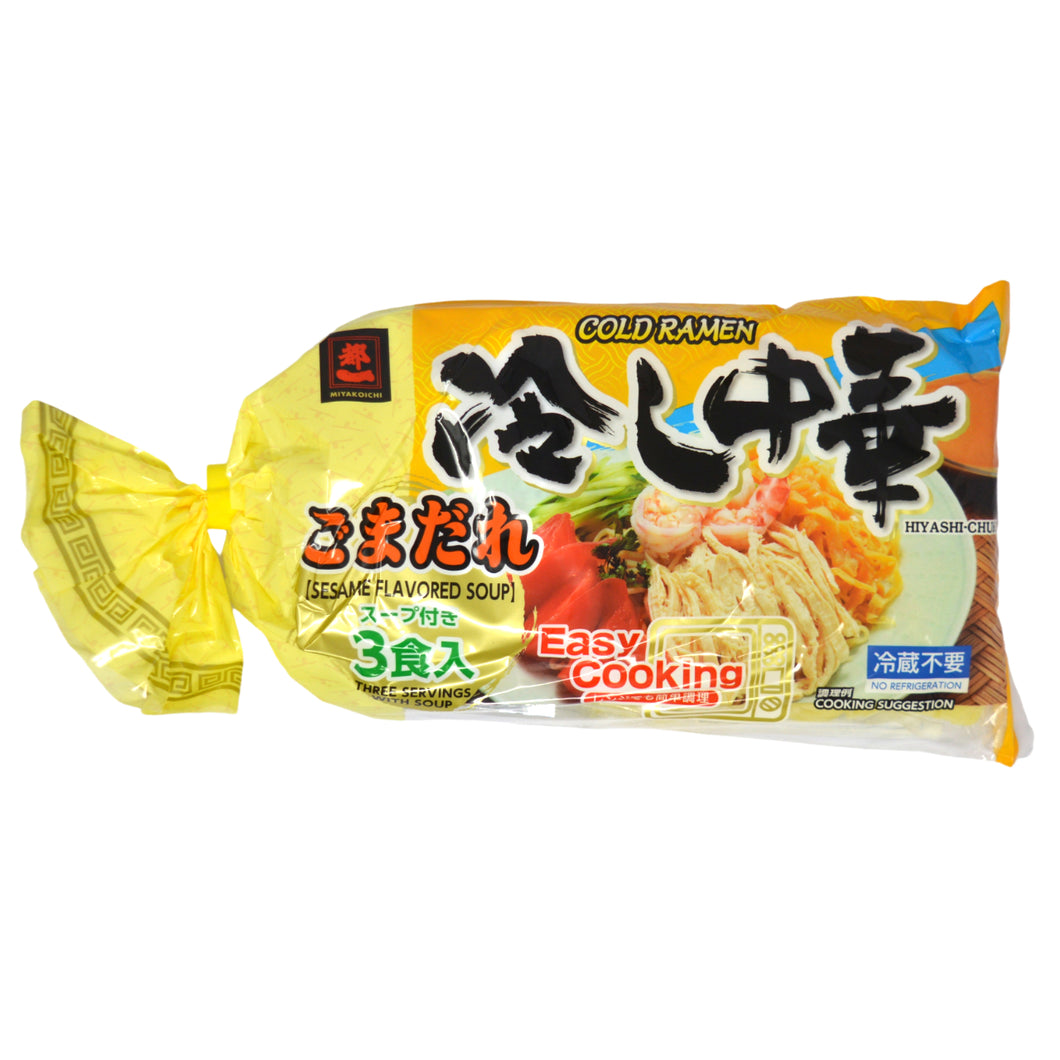 Miyakoichi Hiyashi Chuka  - Cold Ramen with Sesame Sauce 3pc (675g)