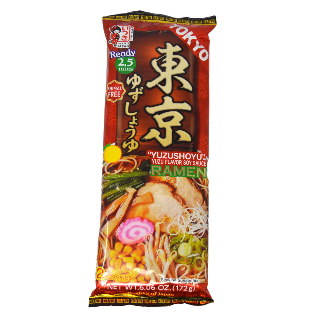 Itsuki Dried Noodle with Soup Sachet - Yuzu and Soy Sauce Flavour 172g *BEST BEFORE DATE – 13/03/2024