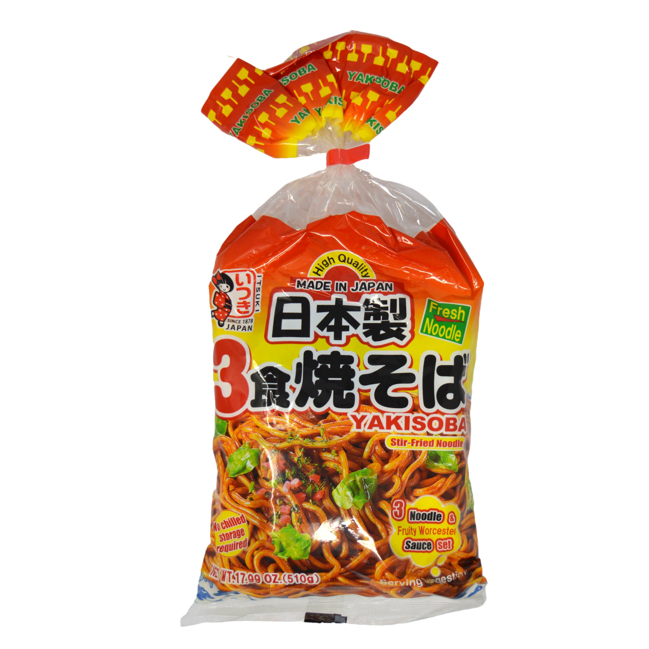 五木食品 ３食焼そば 510g