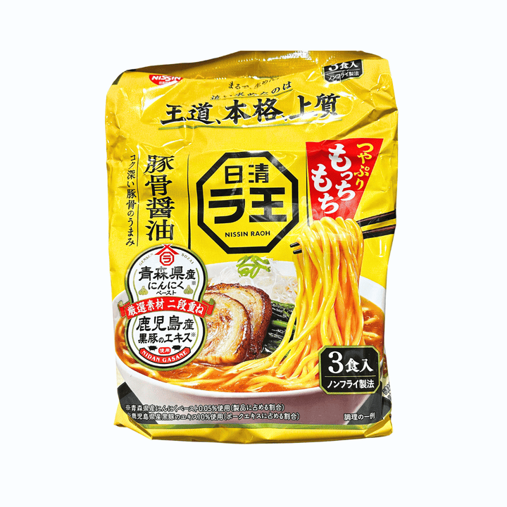 Nissin Raoh Ramen - Tonkotsu Soy Sauce Flavour 3p 279g