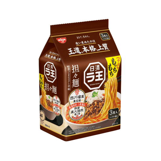 Nissin Raoh Tantanmen Ramen | Spicy Sesame Japanese Noodles (3x95g)