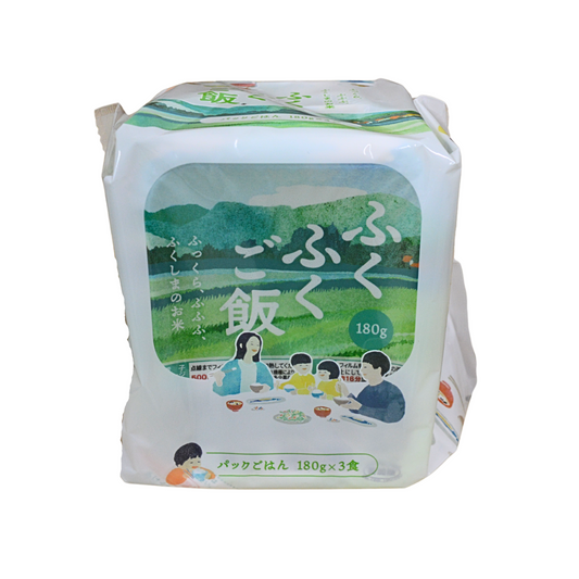 Somaya Fukufuku Gohan - Microwavable Rice  3x180g *BEST BEFORE DATE – 04/02/2026