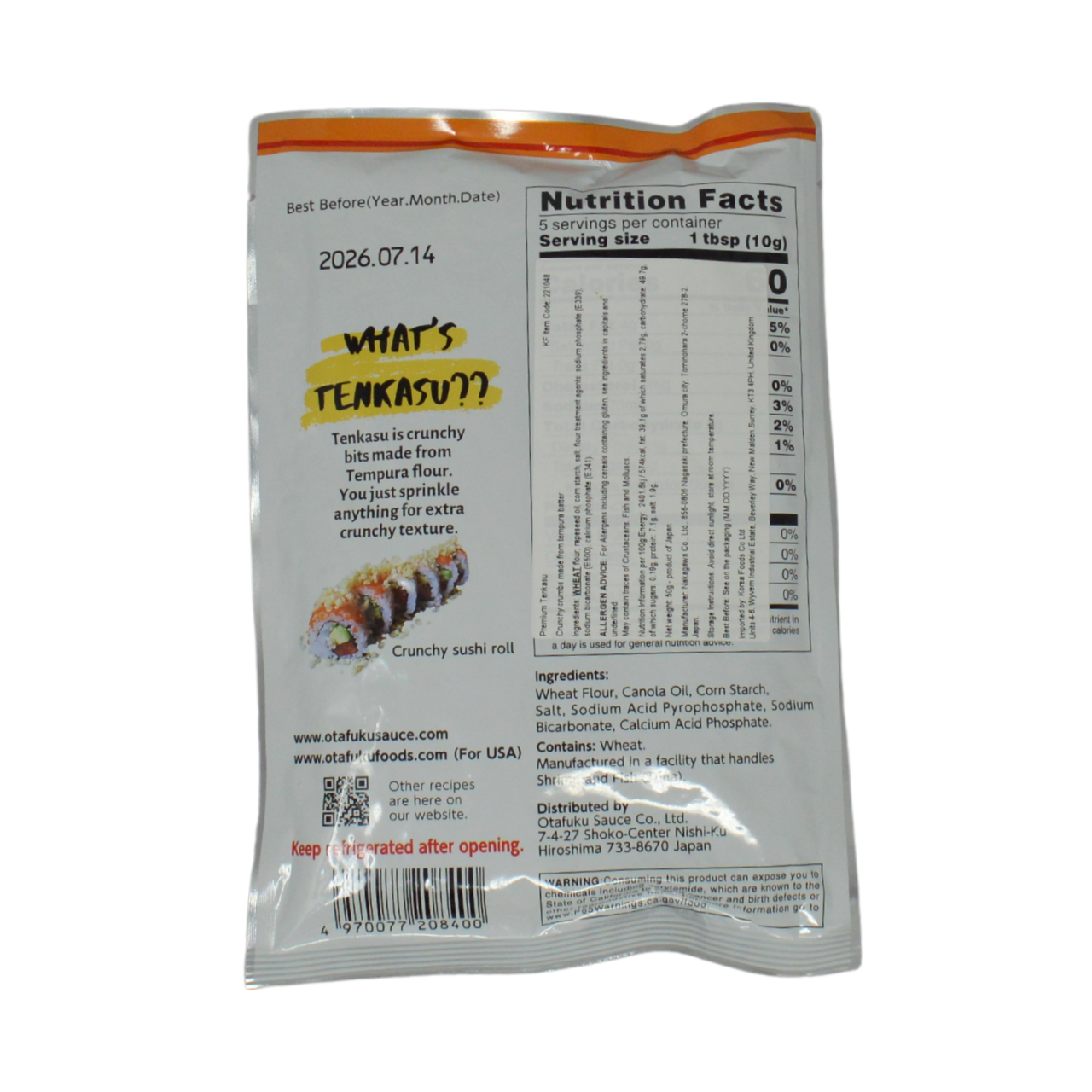 Otafuku Premium Tenkasu- Tempura Crisps 50g