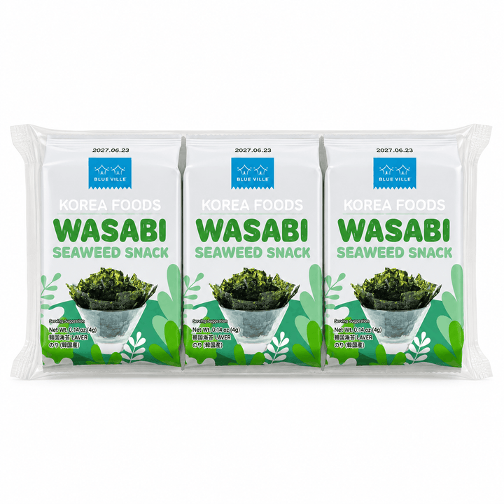 Blueville Wasabi Seaweed Snack 3x4g