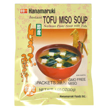 Load image into Gallery viewer, Hanamaruki Instant Miso Soup Powder with Tofu 3pc
