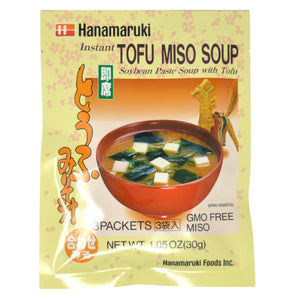 Hanamaruki Instant Miso Soup Powder with Tofu 3pc