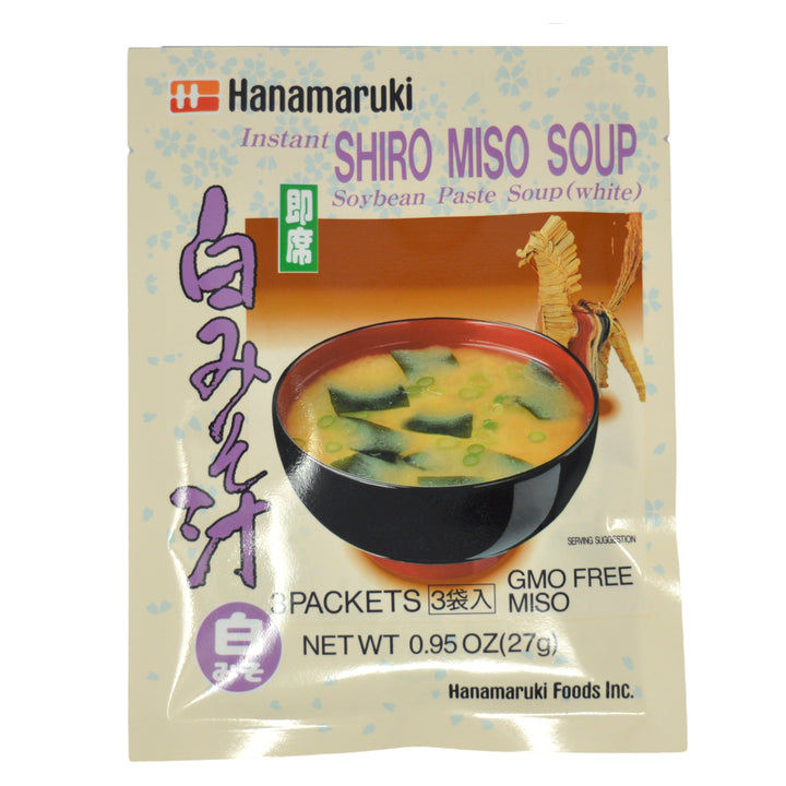 Hanamaruki Instant Miso Soup Powder Shiro Miso 3pc *Best Before Date: 15/09/2026