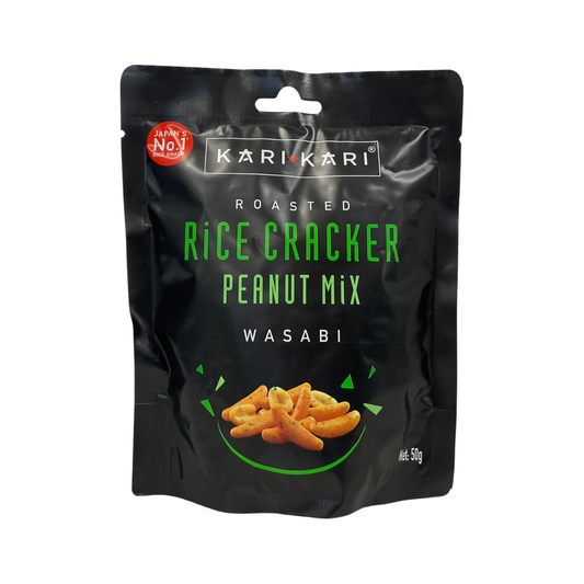 KARI KARI ライスクラッカー＆ピーナッツ わさび 50g