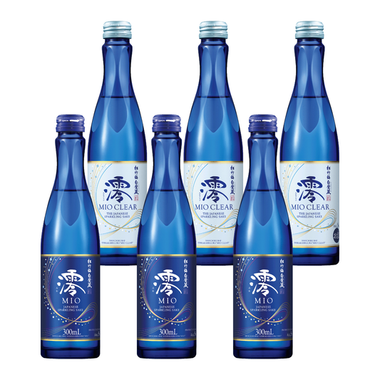 【セット】MIO スパークリング日本酒 飲み比べセット (オリジナル×3 + クリア×3)
