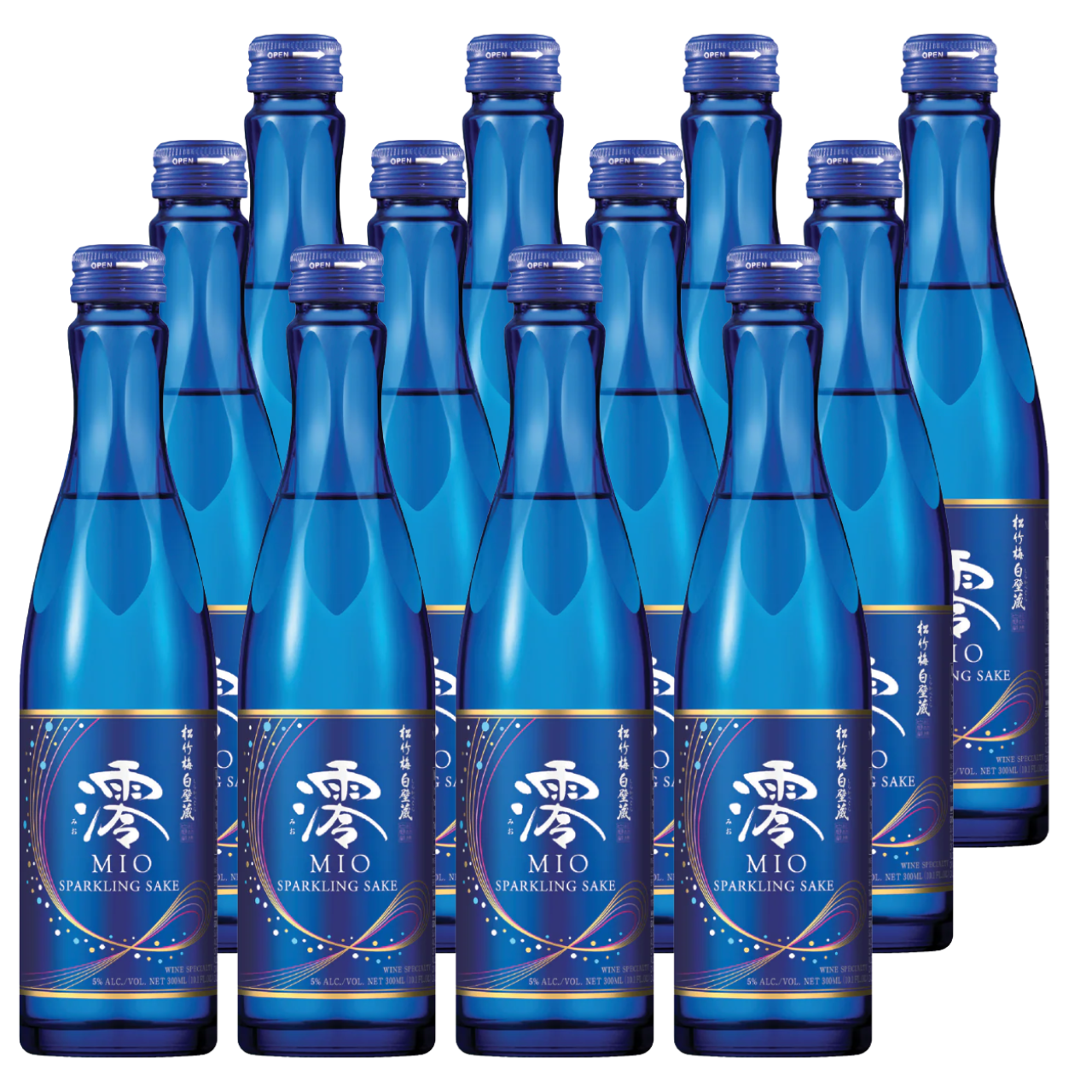 【まとめ買い】白壁蔵 澪 スパークリング日本酒 300ml 5.1% (12本)