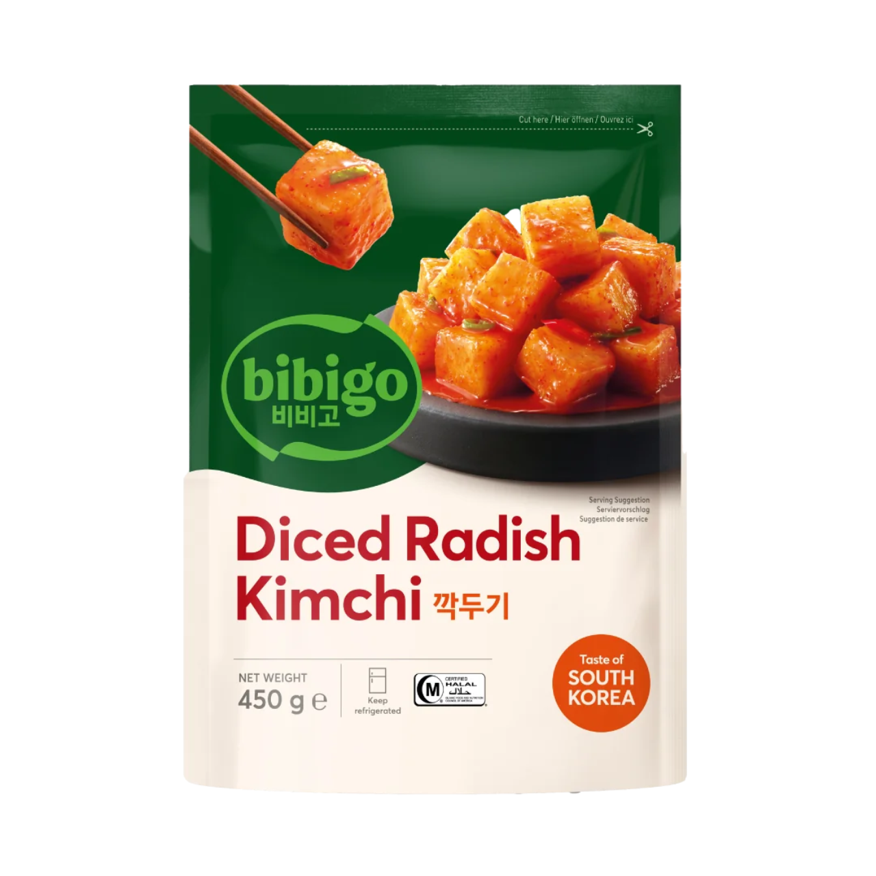 bibigo Diced Radish Kimchi 450g