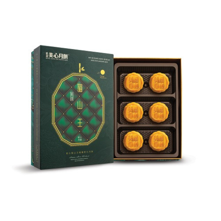Mei-Xin Musang King Durian Molten Mooncake 270g　*Best Before Date: 09/10/2026
