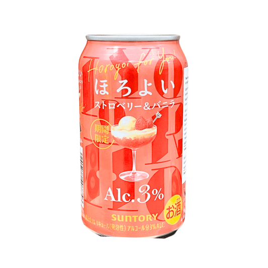 Suntory Horoyoi Strawberry & Vanilla Flavour 3% 350ml