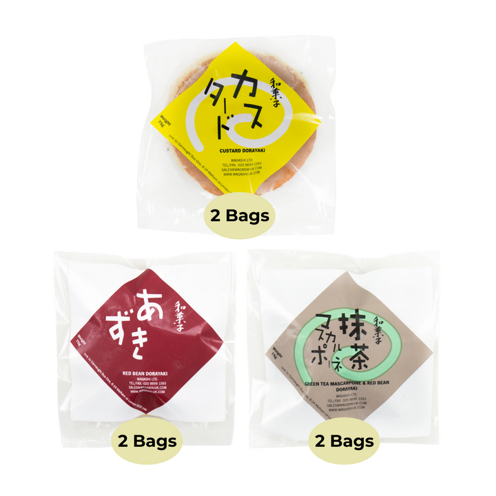 【Bundle】Wagashi Dorayaki Set (3 Flavour * 2 each)