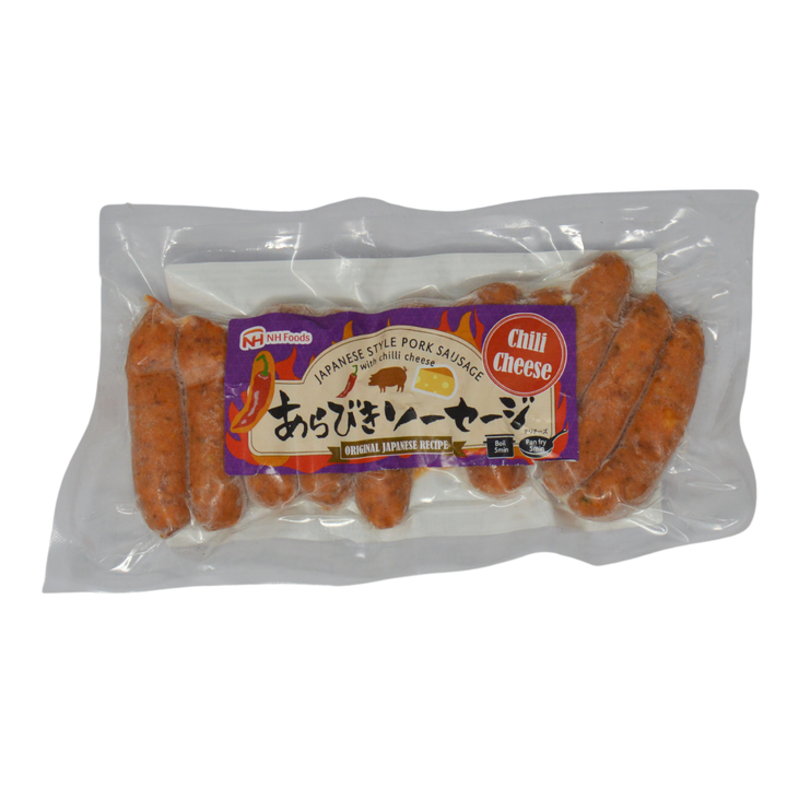 日本ハム 粗挽きソーセージ チリチーズ 185g　＊賞味期限：2026年9月30日